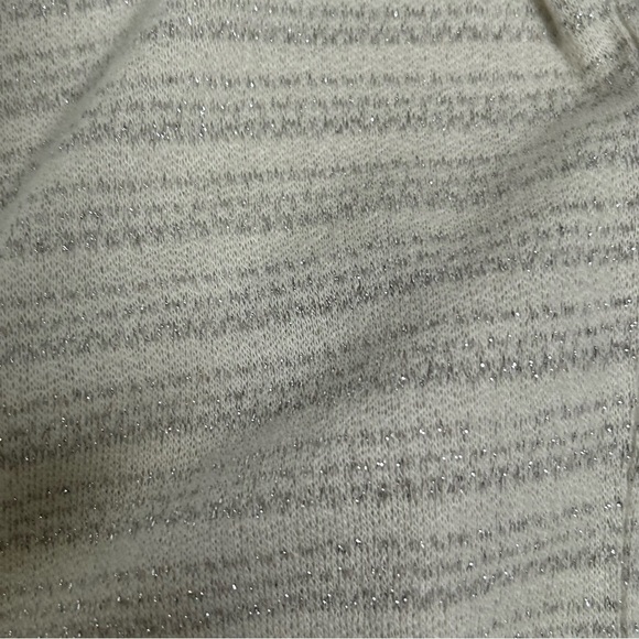 Ann Taylor Shimmery Cream Ribbed 3/4 Sleeve Blouse - Picture 14 of 14